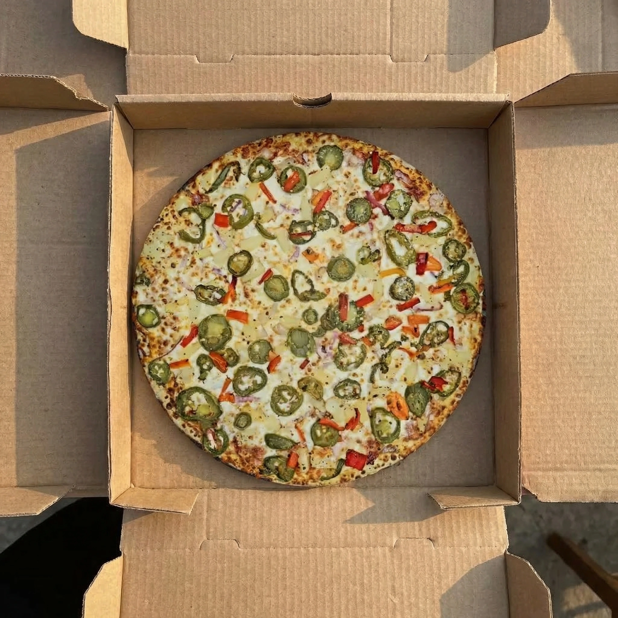 Sweet and Spicy Pizza at Panjab Pizza in Calgary